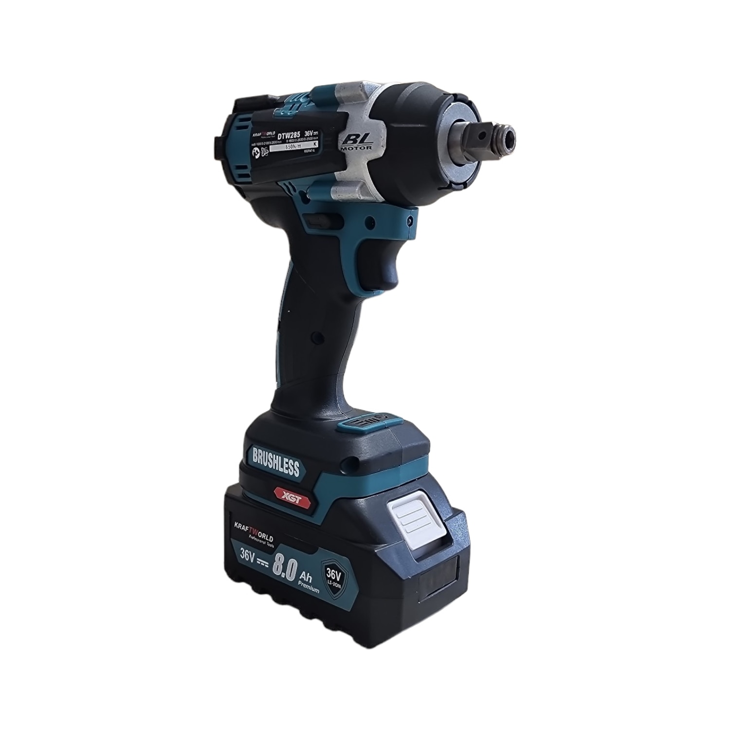 Set KraftWorld cu masina de impact 850 Nm 2800 bpm si polizor unghiular