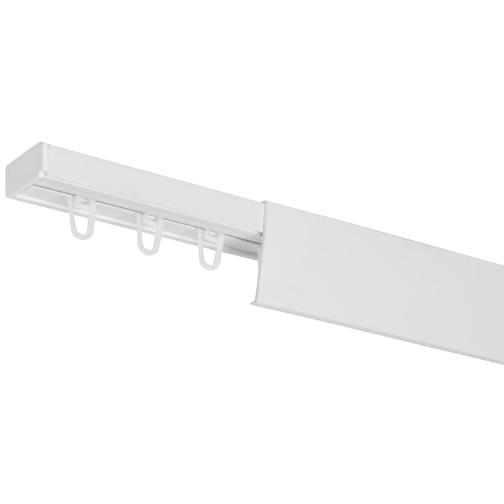 Sina tavan PVC, Rena, cu un canal, cu masca, inele, alba 120cm