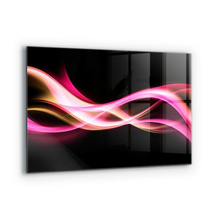 Dekoratív panel, Wallfluent, Üveg, Modern Absztrakt Vibráció, Többszínű, 100x70 cm, 010010510030000077191