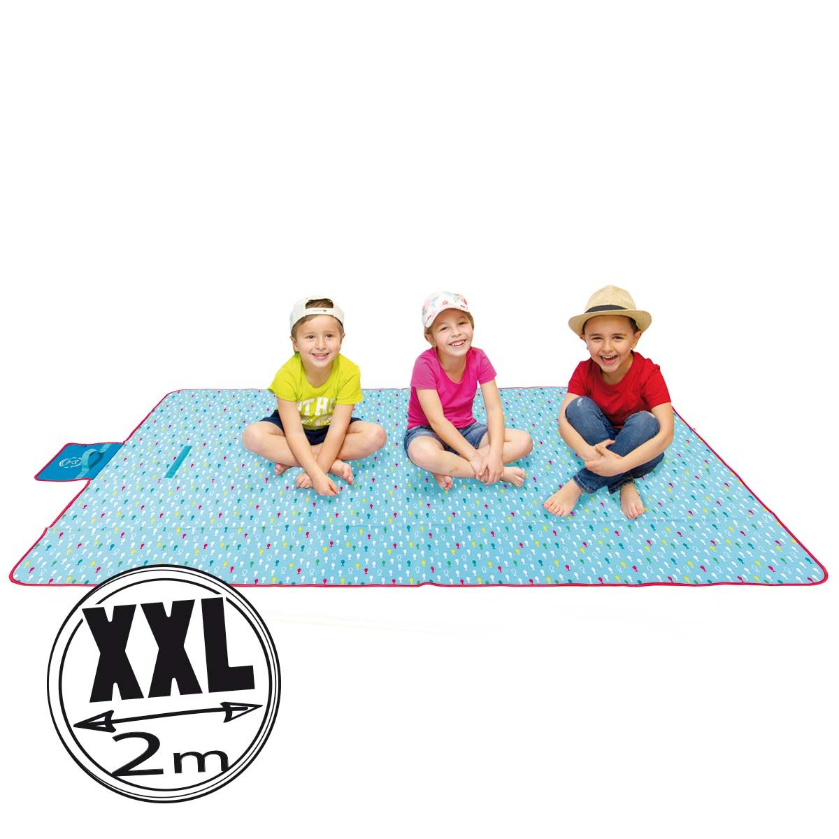 Patura de plaja si picnic Imaginarium Family Mat Aquario, potrivita