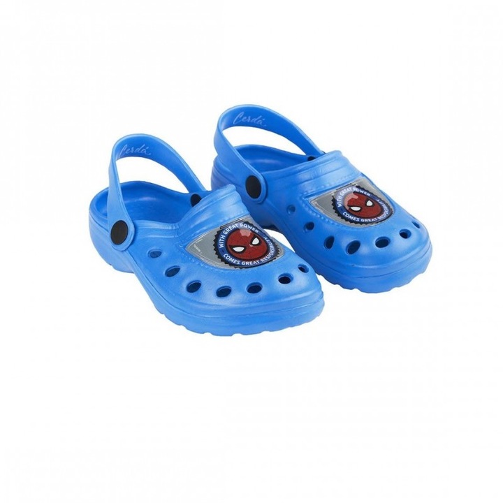 Papuci Spiderman With Great Power, Albastru, Albastru, 30-31 EU