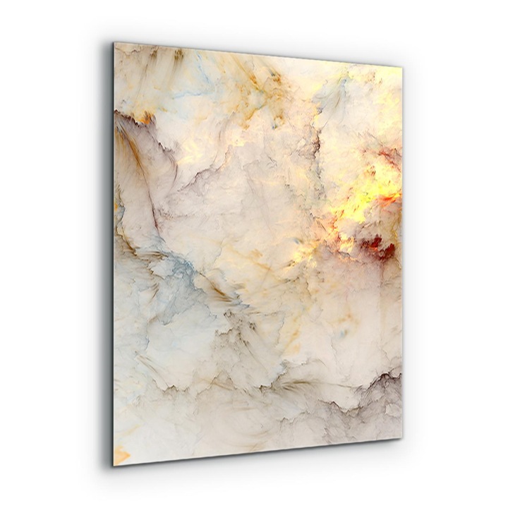 Dekoratív panel, Wallfluent, Üveg, Márvány Absztrakció, Többszínű, 60x80 cm, 010010510140000077394