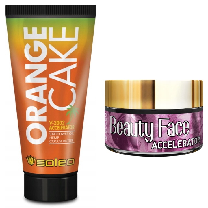 Önbarnító + arcápoló krém, Soleo, Narancs, 150ml / 15ml