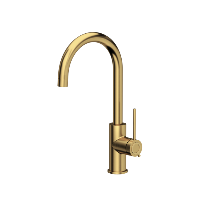 Смесител за кухня JODIE Q LINE SLIM SteelQ Nano PVD, Златист