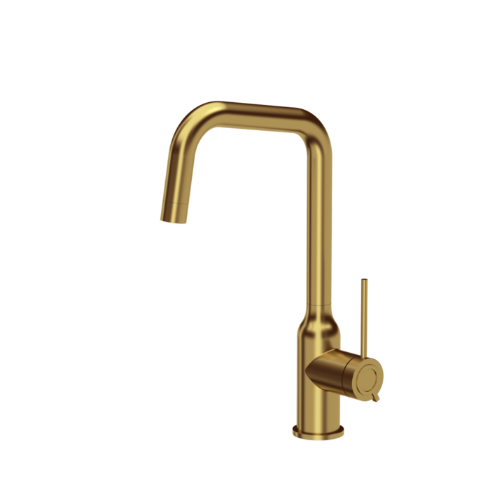 Смесител за кухня NATALIE Q LINE, Тт стомана SteelQ Nano PVD, Златист