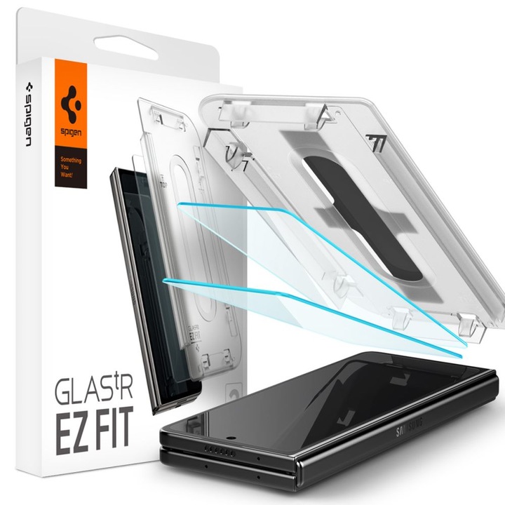 Стъклен протектор Spigen Glas.tR ”EZ FIT” 2-Pack за Samsung Galaxy Z Fold 5, Clear