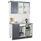 Set bucatarie cu soft-close si fronturi MDF, Badenmob, seria Square 120cm, Antracit