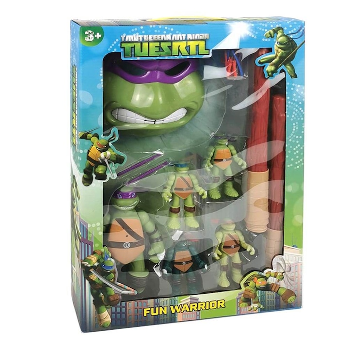 Комплект Костенурките Нинджа, С маска на Donatello и Оръжия