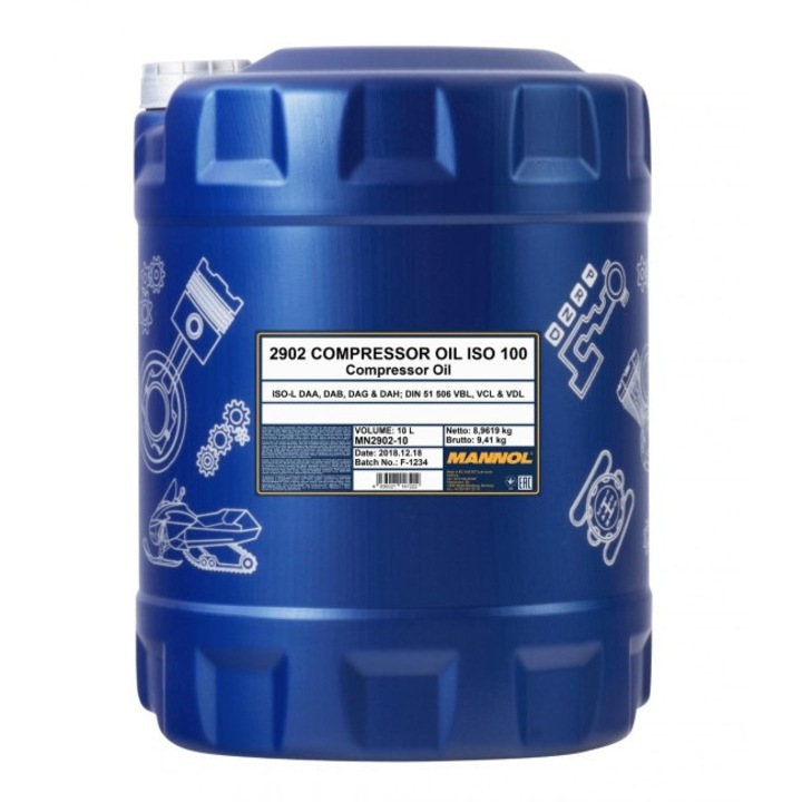 MANNOL Compressor Oil ISO 100 2902 Kompresszor olaj 10L