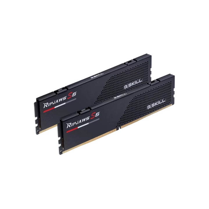 Memória G.SKILL Ripjaws S5 64GB, DDR5 PC5-48000 6000MHz CL36, F5-6000J3636F32GX2-RS5K, Kit Dual Channel, Fekete