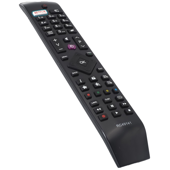 Telecomanda TV Compatibila Hitachi, RC49141, LCD, cu Netflix