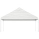 VidaXL fehér polietilén pavilon tetővel 11,15 x 5,88 x 3,75 m 3155521