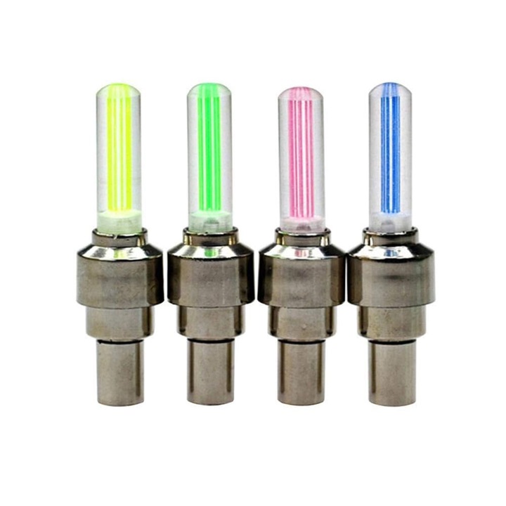 4 db LED lámpa készlet kerékpár kerekekhez, Multicolor,