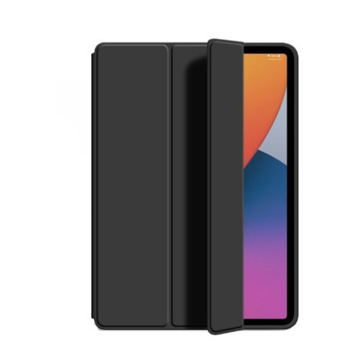 Husa Ultra Slim, Revomag, pentru tableta Samsung Tab A8 10.5 inch, TPU Smart Cover, Negru