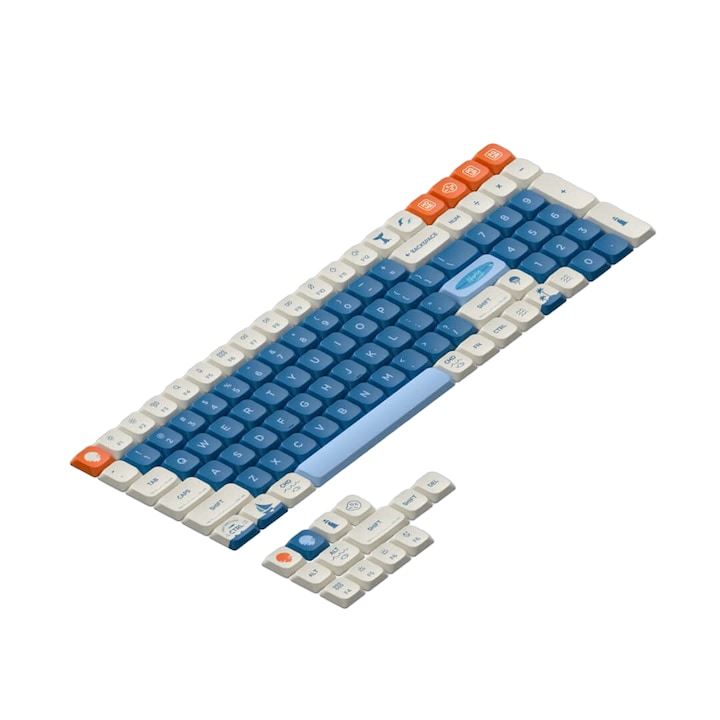 Kit butoane Nuphy Shiokaze nSA Dye-sub PBT Keycaps pentru tastatura mecanica