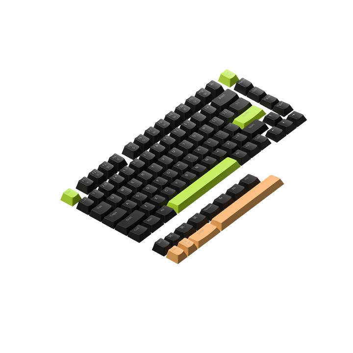Nuphy Electro & Ethereal Shine-through PC Keycaps комплект капачки за механични клавиатури
