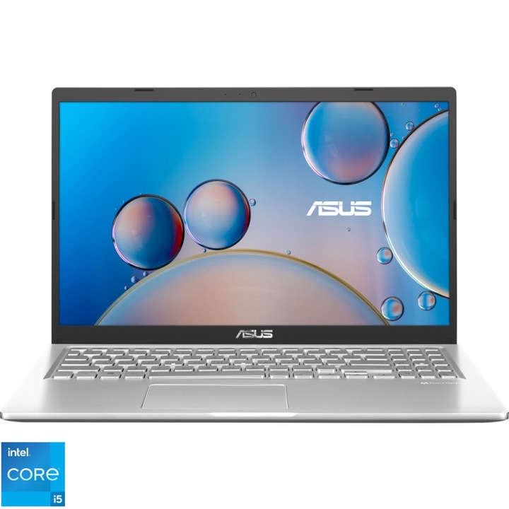 Laptop ASUS 15.6'', FHD, Procesor Intel® Core™ i5-1135G7,8MB Cache,4 nuclee, up to 4.20 GHz, 8GB DDR4, 1TB SSD NVME NVME, Intel Iris Xe, No OS, Transparent Silver