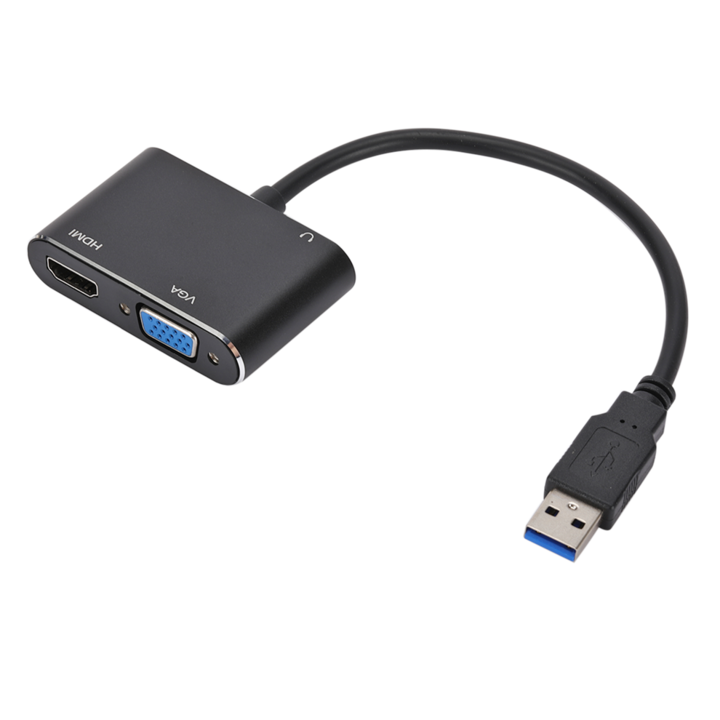 Cablu convertor USB 3.0 pentru monitoare cu HDMI si VGA, HOPE R