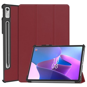 Husa Protectoare pentru Tableta Lenovo Tab P11 Pro Gen 2 11.2, Ergonomic, FoldPro, V79, Microfibra, Elegant Ruby