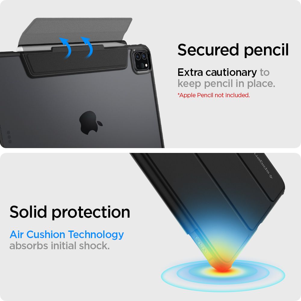 Husa pentru Apple iPad Pro 11 2021/2020, Ultra Hybrid Pro, X1546, Black