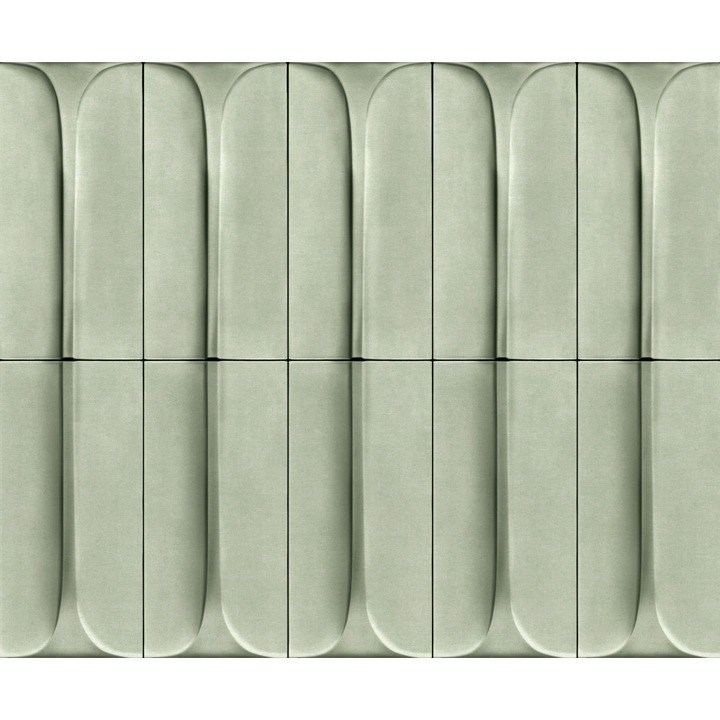 Tapet imitatie captuseala efect 3D texturat extralavabil Verde 34476 0.53m x 10m