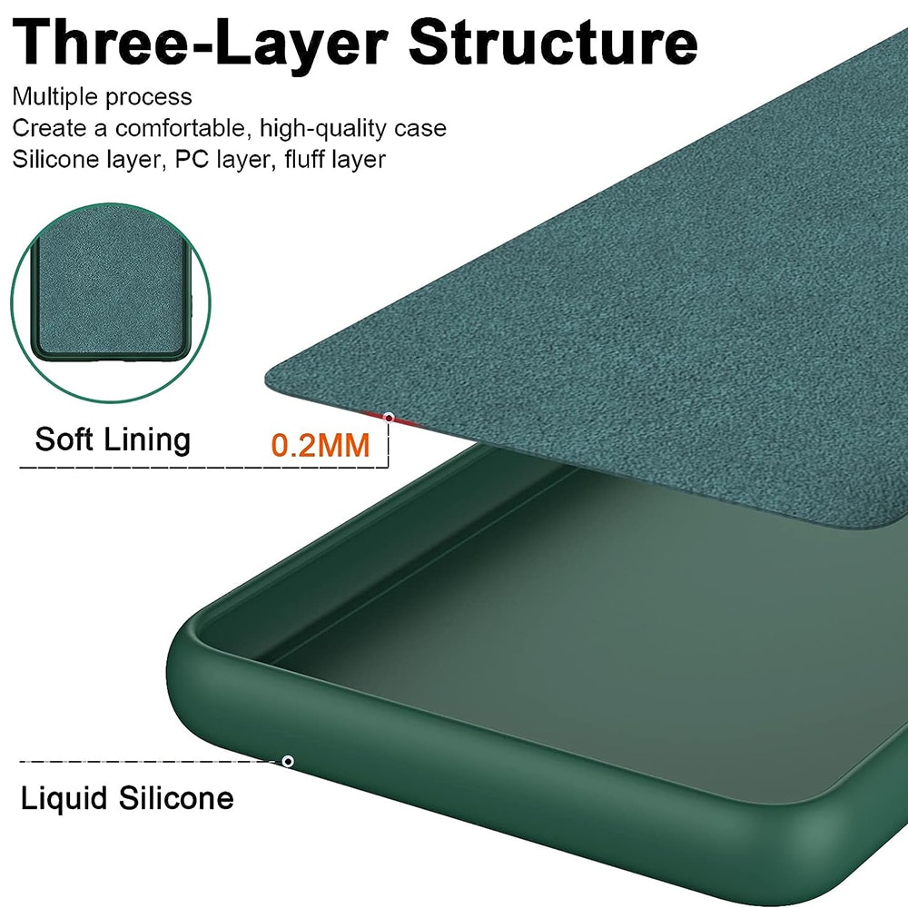 Husa Jelly Silicone Compatibil cu Oppo Reno 8 5G, Interior de microfibra, Flexibila, Verde Inchis
