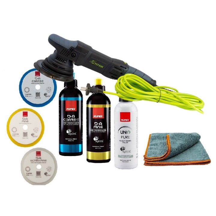 Masina polish TITAN TDA21-2, paste polish si bureti Rupes, 250ml, TDA21RUPES3