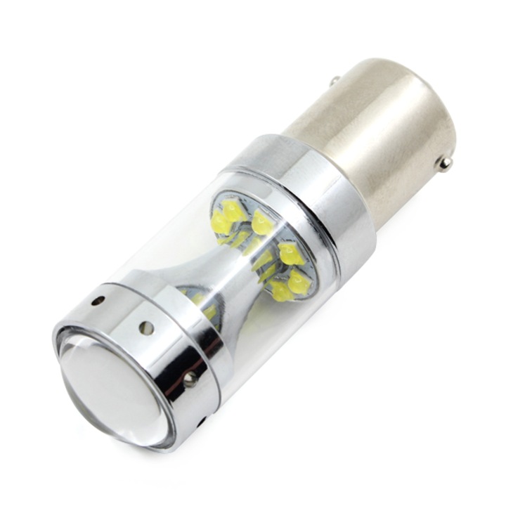 Led auto ALB 60W BA15D, dubla intensitate 12V-24V Canbus led CREE