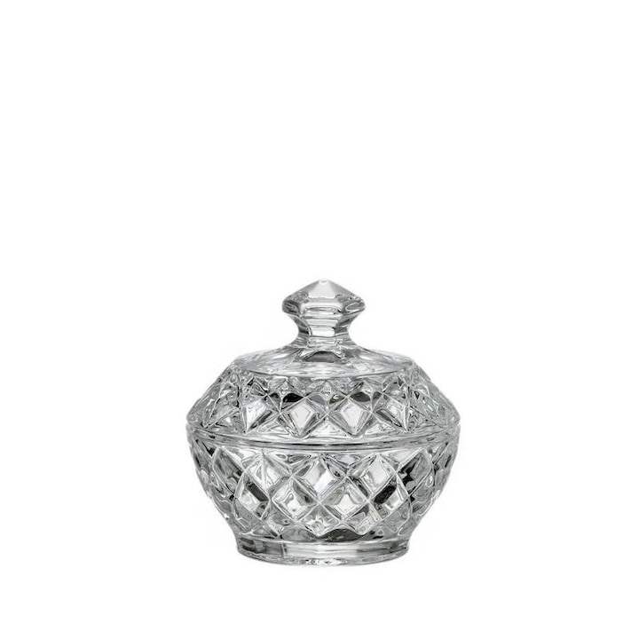 Bomboniera rotunda Diamond 9.5x9 cm - Cristal Bohemia
