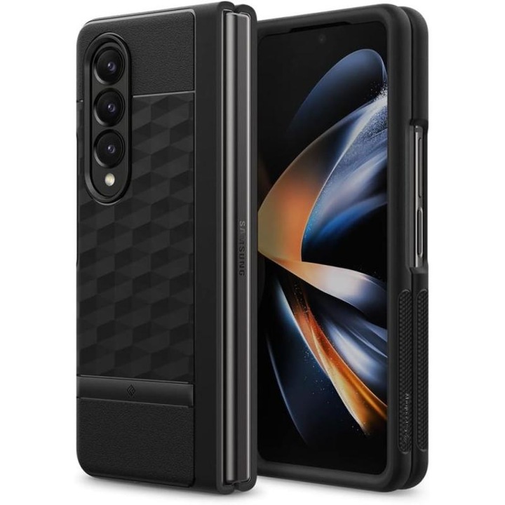 Калъф Caseology Parallax, Съвместим със Samsung Galaxy Z Fold 5, Матово черен