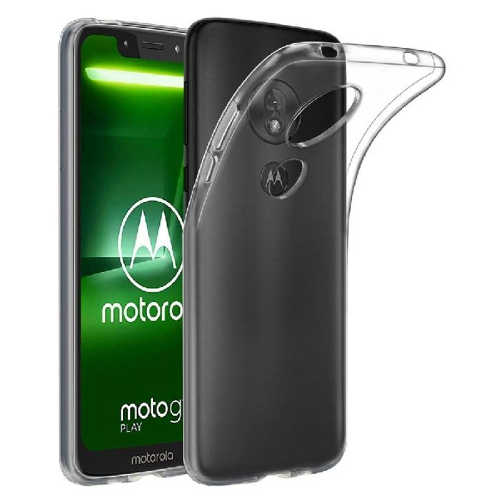 Силиконов кейс MBX, За Motorola Moto G7/G7 Plus, Прозрачен