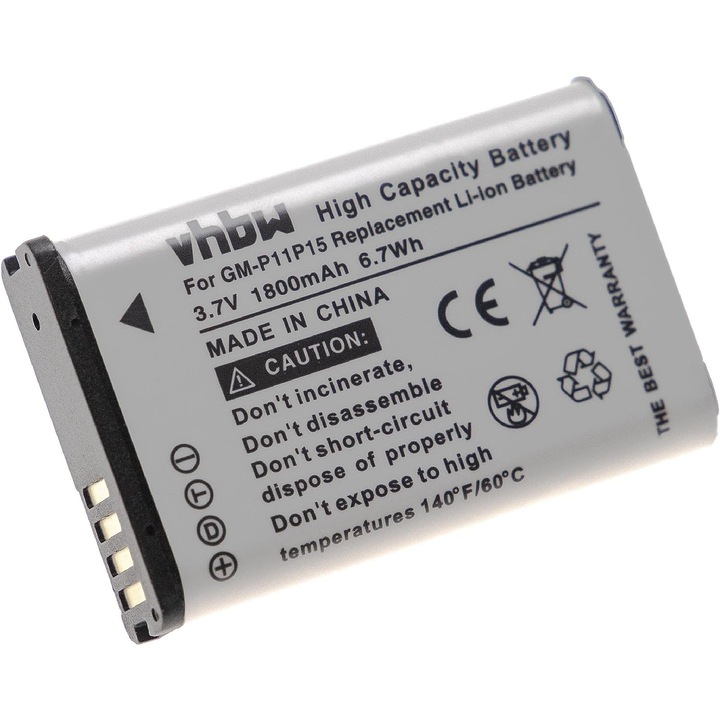 1800 mAh 3,7 V akkumulátor, kompatibilis a Garmin lpha 100, Montana 600, 600T, 600t Camo, 650, 650T, Monterra wie 11599 (00, 11654 03) GPS-ekkel