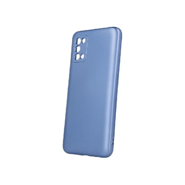Силиконов кейс bSmart Silicone Metallic Cover, За Samsung Galaxy A02s/A03s (A025F/A037F), Светлосин