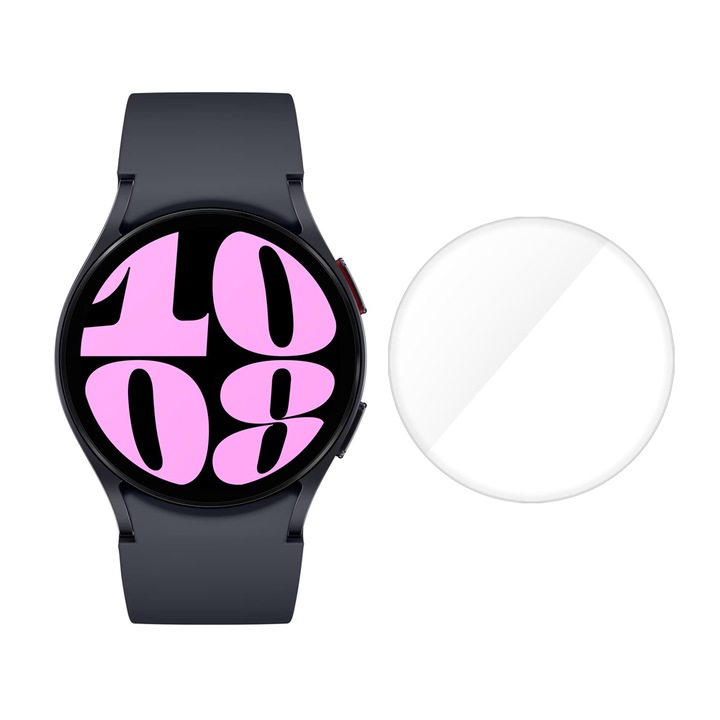 3 db SILKASE fólia készlet Samsung Galaxy Watch6 40mm-es okosórához, szilikon, megújuló, teljes kijelzős