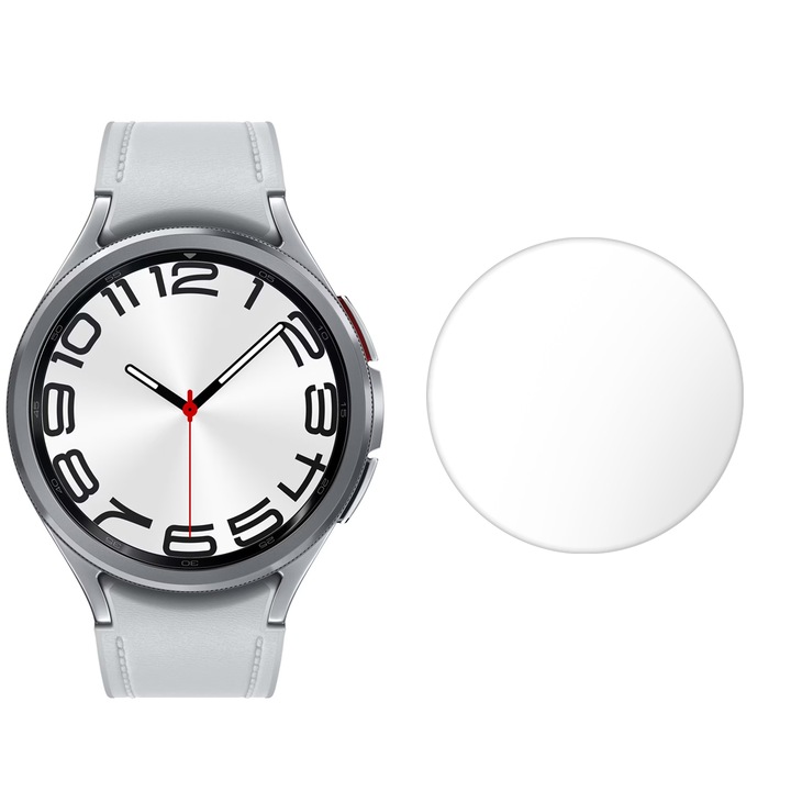 Silkase matt fólia készlet, 3 db, Samsung Galaxy Watch6 Classic 47mm-hez, szilikon, teljes kijelző