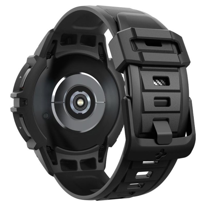 Калъф Spigen Rugged Armor Pro, съвместим със Samsung Galaxy Watch 6 Classic 47 мм, Matte Black