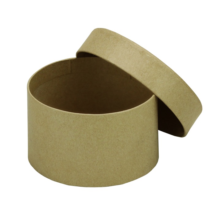 Set 6 cutie carton rotund, natur, 8.3 x 5.1 cm, OnemisFlot