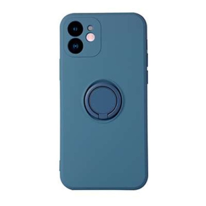 Husa pentru telefon, compatibila cu Xiaomi Note 12 Pro vennus silicone ring blue