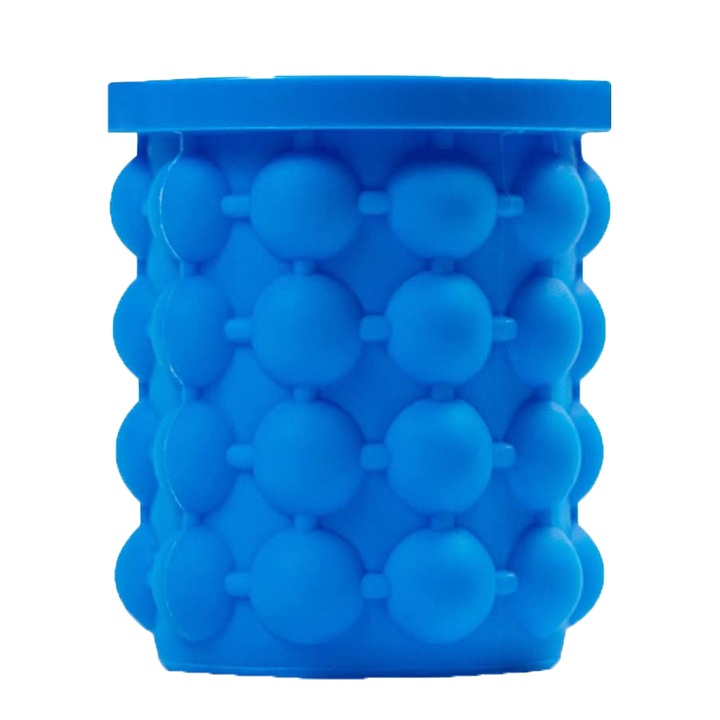 Jégforma, Amtok, Szilikon, 13,5x13,5x13 cm, Kék