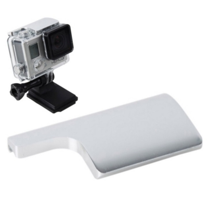 Zárkapocs víz alatti házhoz Gopro Hero 3+ Hero 4 CNC alumínium ezüst rugó nélkül