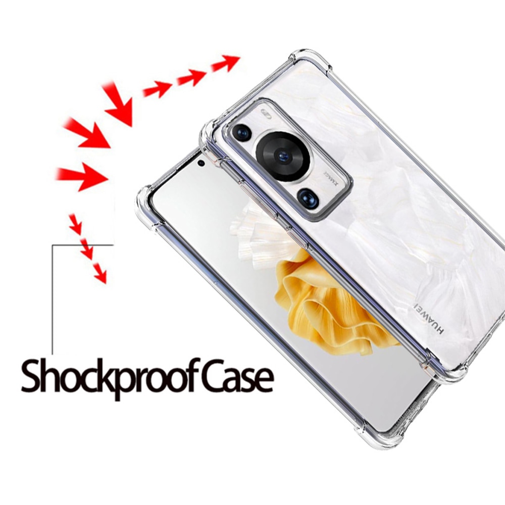 Husa compatibila cu Huawei P60 Pro, Protectie antisoc, Silicon Ultra Slim High Tech, Crystal Clear