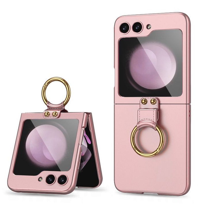 Калъф fixGuard Fashion iCon Ring за Samsung Galaxy Z Flip 5, Rose Gold