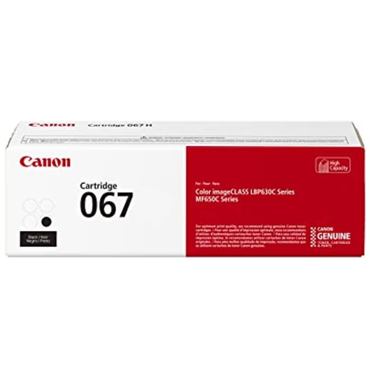 Cartus toner, Canon, CRG067, negru, 1300 pag, pentru Canon I-Sensys LBP-631 / LBP-631-cw / LBP-633 / LBP-633cdw / MF-651 / MF- 651cw / MF-655 / MF-655cdw / MF-657 / MF-657cdw