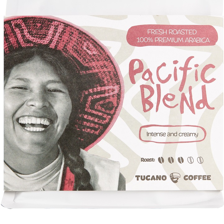 Кафе на зърна Premium by Tucano Pacific Blend, 500 гр