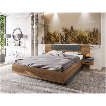 Pat Irim Aston, 244x165 cm, saltea compatibila 160x200