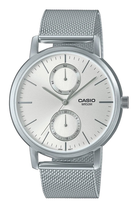 Casio, Часовник с мрежеста верижка, Сребрист