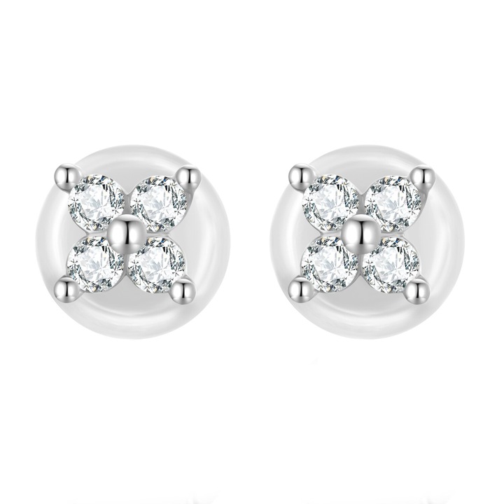Cercei din argint Studded Plus