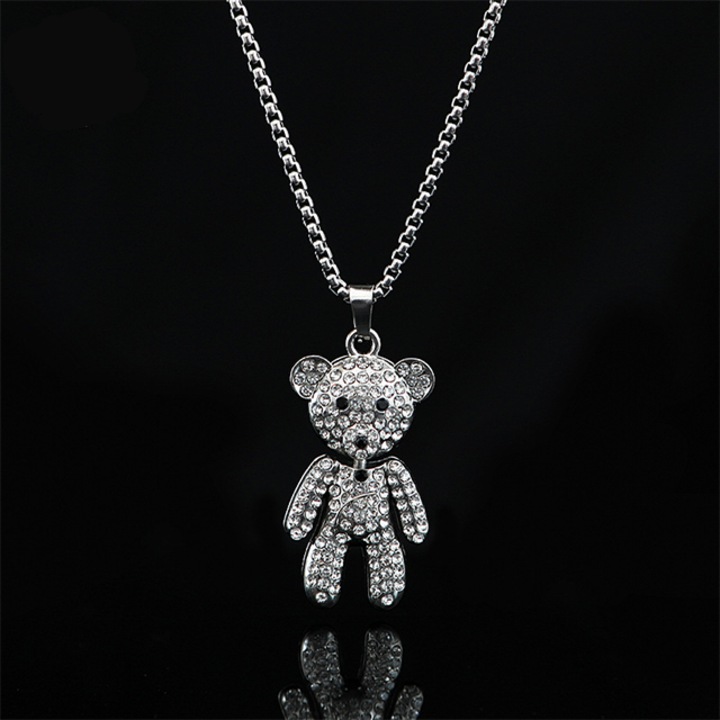 Верижка с висулка Ursulet, сребърна, дамска