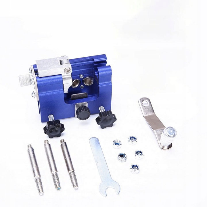 Ascutitor universal lant drujba cu 5 capete incluse, Inox/Aluminiu