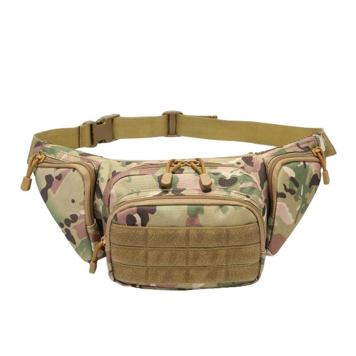 Taktikai táska, Nylon, 20,5x15x10 cm, Camouflage